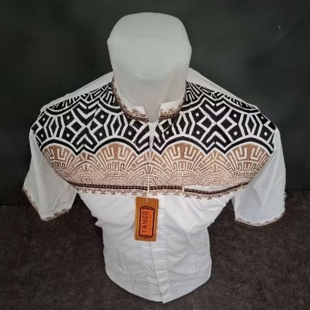 Omah Sandang89 -  KOKO TAMER  EXCLUSIVE PENDEK PUTIH