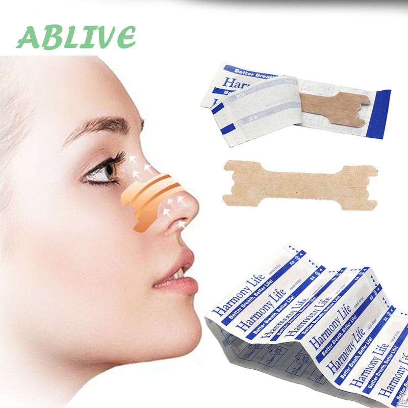 Isi 10 Plester Hidung Nose Strips Anti Dengkur Tempelan Hidung Tersumbat Nasal Strip Anti Mampet Hid