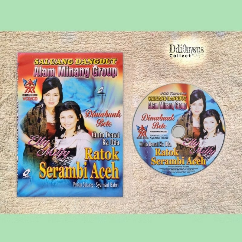 VCD Original Saluang Dangdut Alam Minang Grup Elly Milfy - Ratok Serambi Aceh (Minang Record)