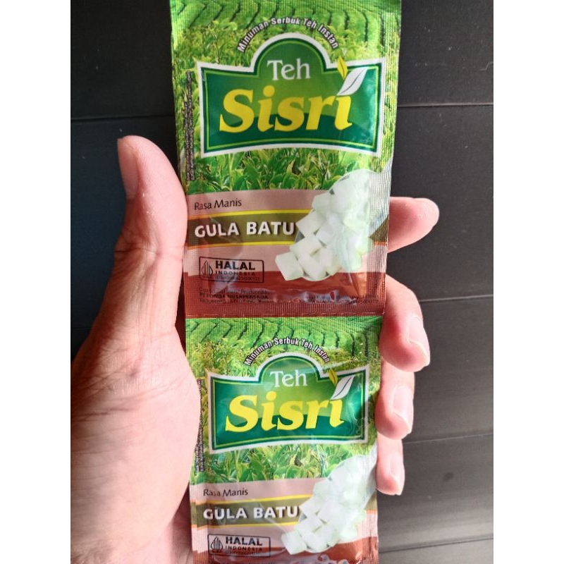 

Teh Sisri Gula Batu 1 Renceng isi 10 Sachet