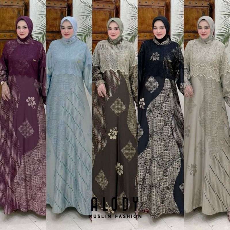 Gamis Zahra Dress ori Alody