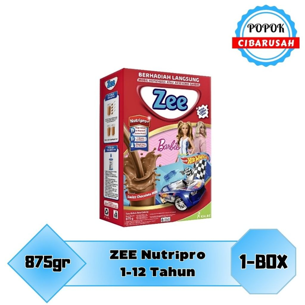 

[ FREE HOTWEELS atau BARBIE ] Zee Box 875gr /Vanila/Coklat/popokcibarusah