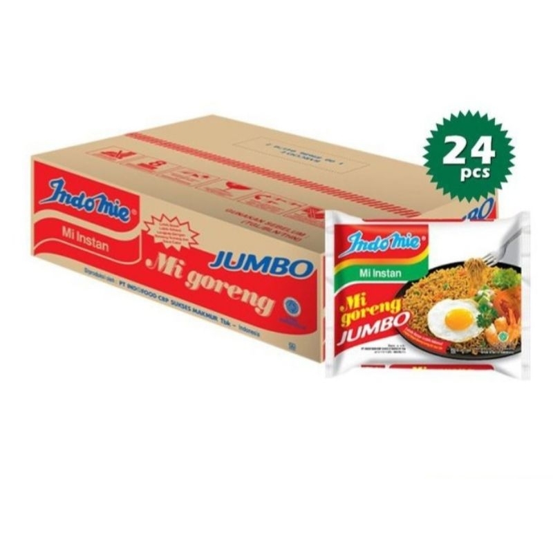 

Indomie goreng Jumbo 1 dus isi 24 pcs