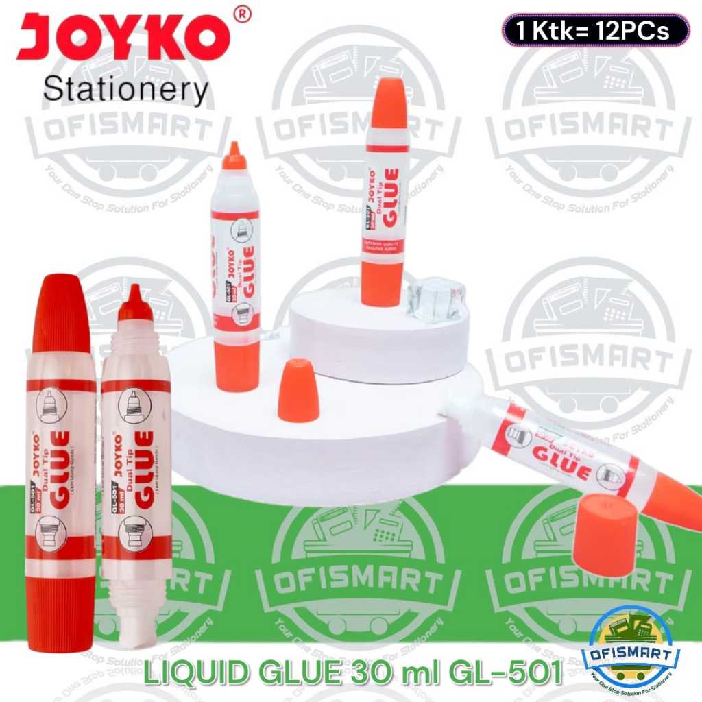

Joyko Liquid Glue 30 mL Lem Cair Kertas GL 501 | @1 Ktk=12 Pcs