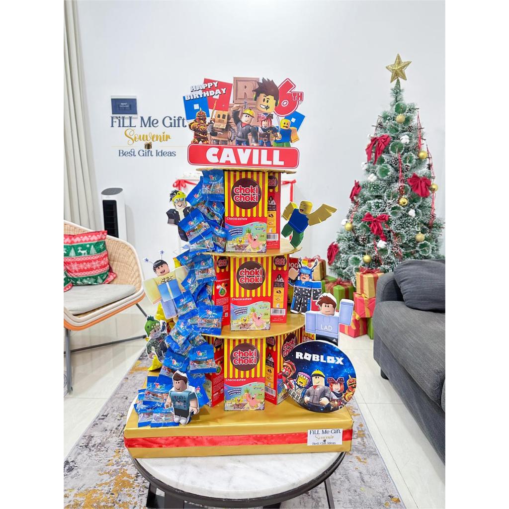 

JT - Choki - Choki 3 Tingkat Snack Tower Birthday / Snack Tart Ulang Tahun Kado - Ro Blox