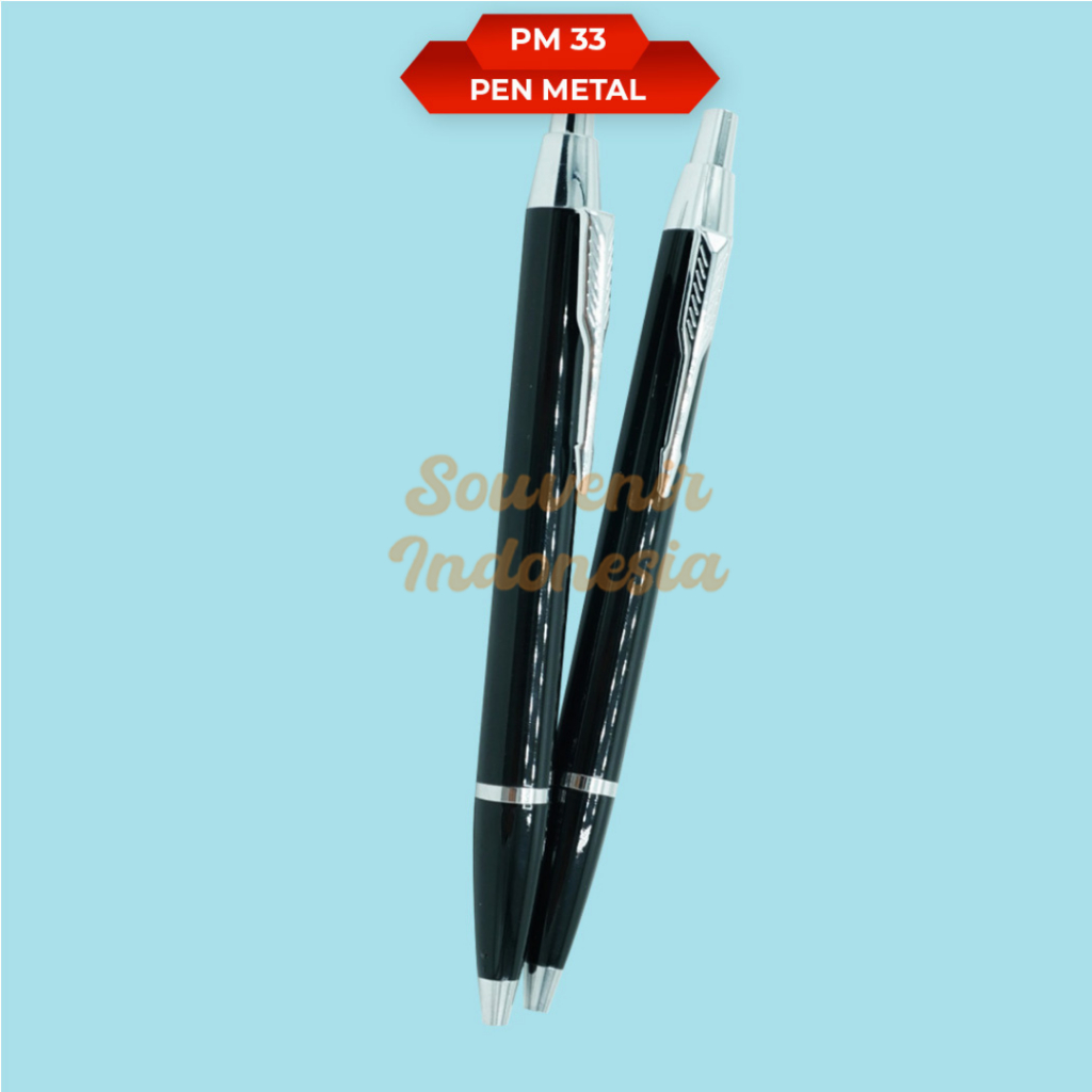 

Pen Metal Pulpen Stainless Touch Screen Custom Grafir Logo Nama PM 33