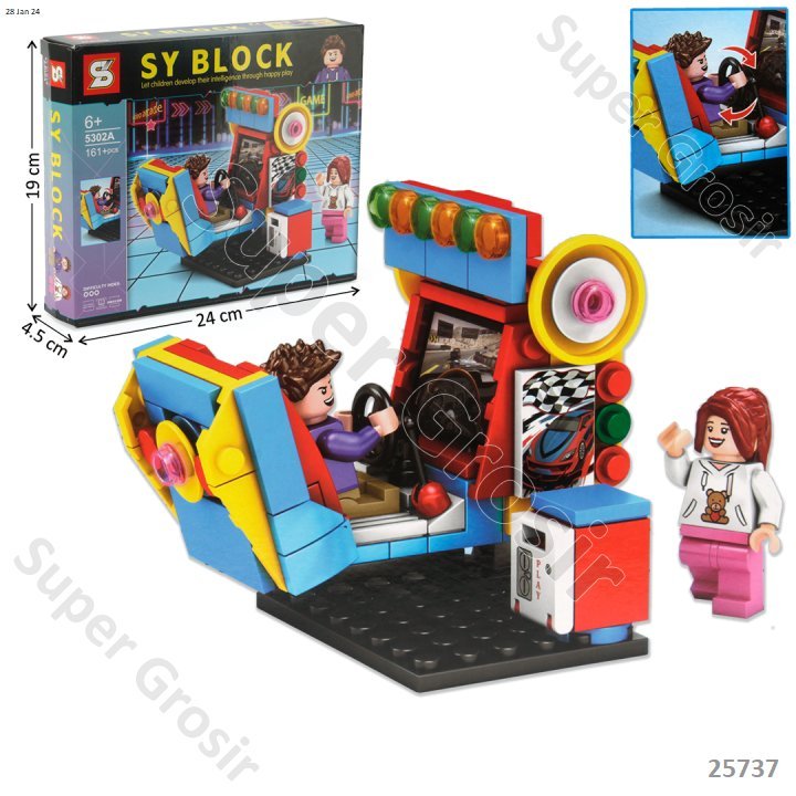 Mainan Anak Block Mini Fun City Arcadeblock SY Block