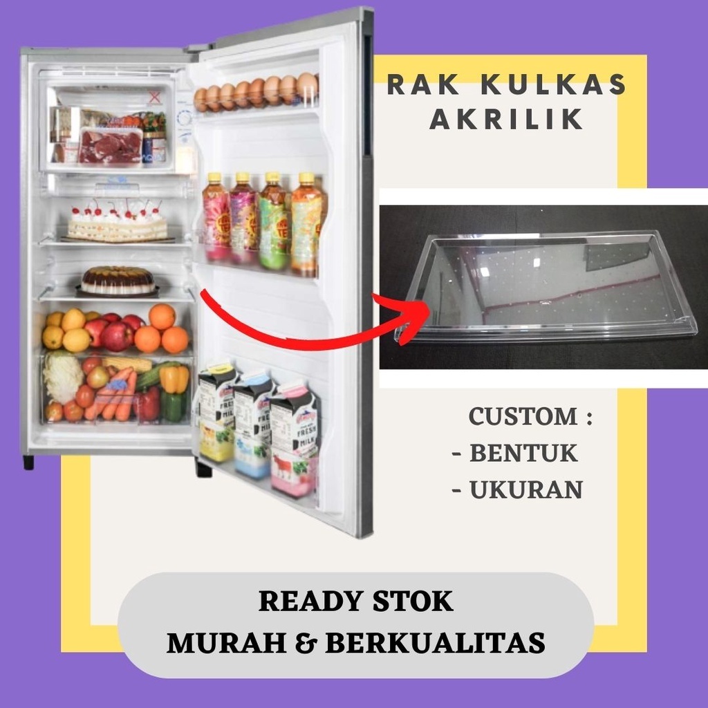 Rak Pintu Botol Kulkas Polytron 1 Pintu Custom