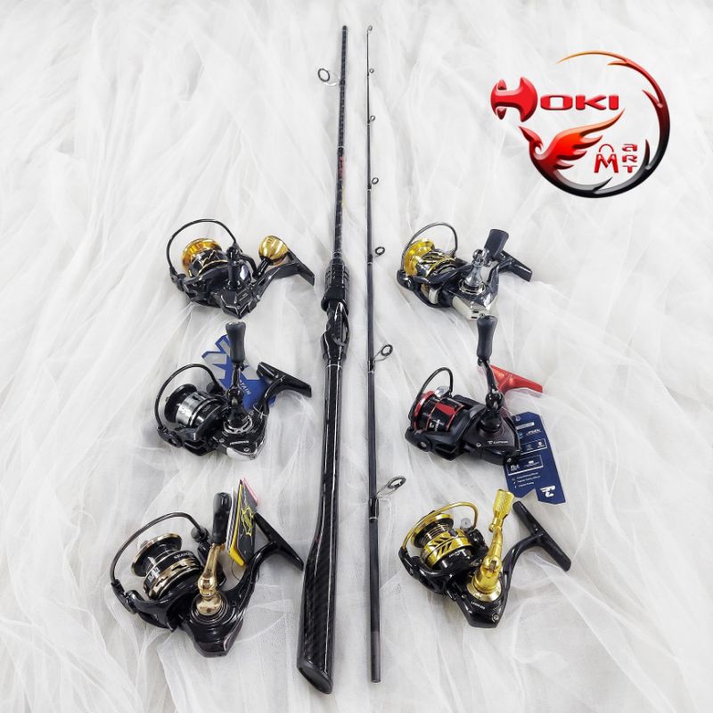 Joran set oncak vanta black 180 + reel swan / captain / iroly / getsu / seahawk spinning