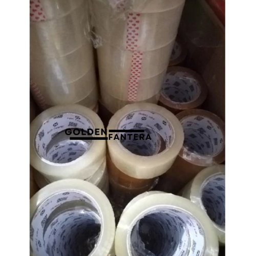 

Lakban Solasi Isolasi Bening Tape Perekat Penempel Reparasi Mainan Furniture Perlengkapan Rumah 100 Yard Super Kuat
