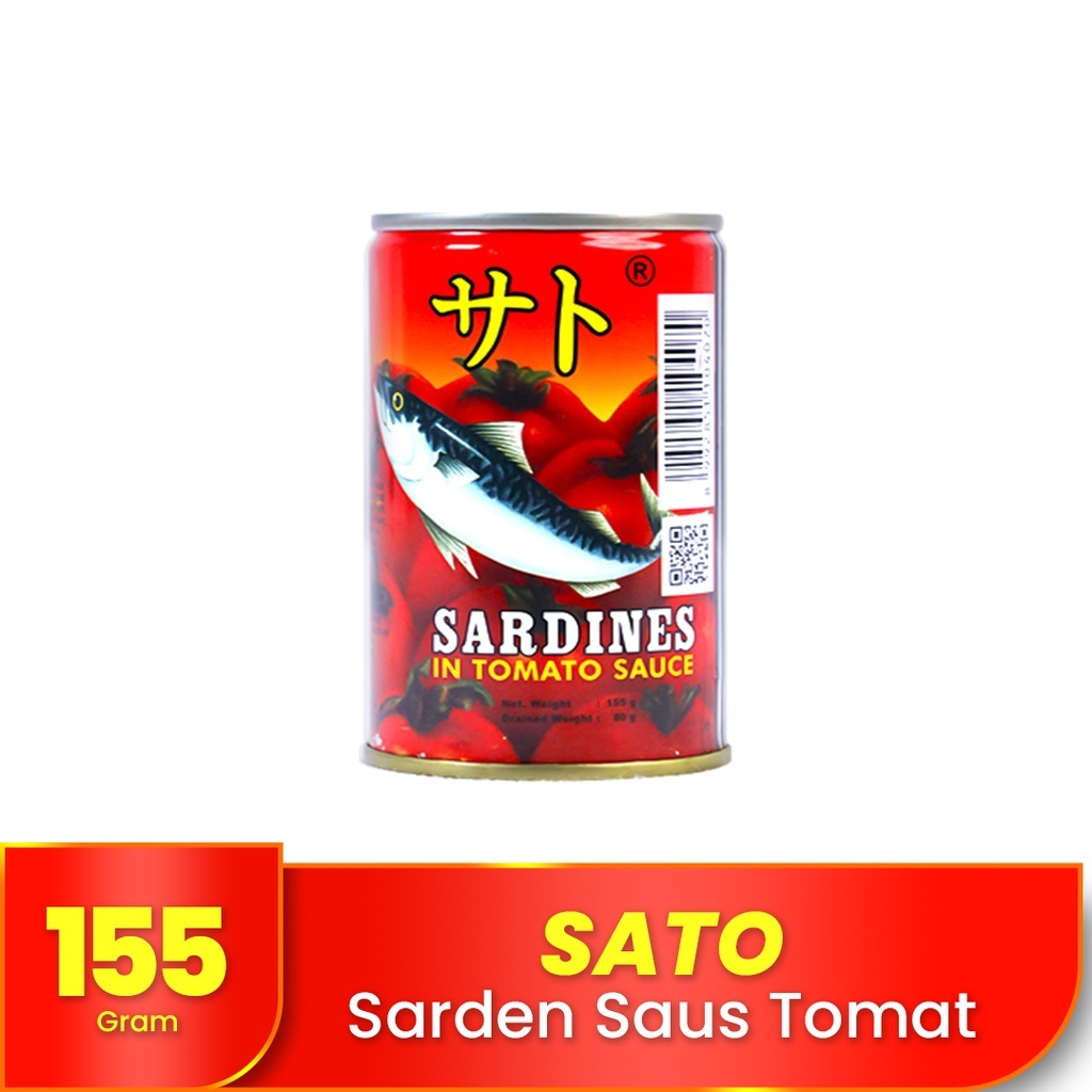 

Maknyuss1 Bundling Ikan Sarden Kaleng Sato Saos Tomat 1 Lusin 12Pcs Makanan Siap Saji 155 Gram -