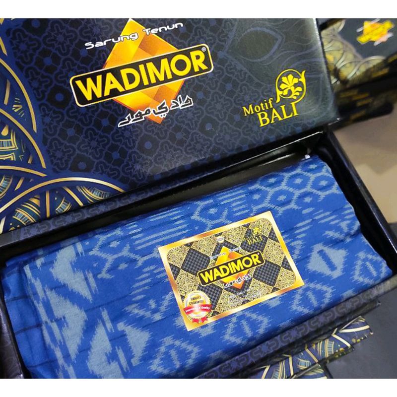 Sarung wadimor bali motif biru