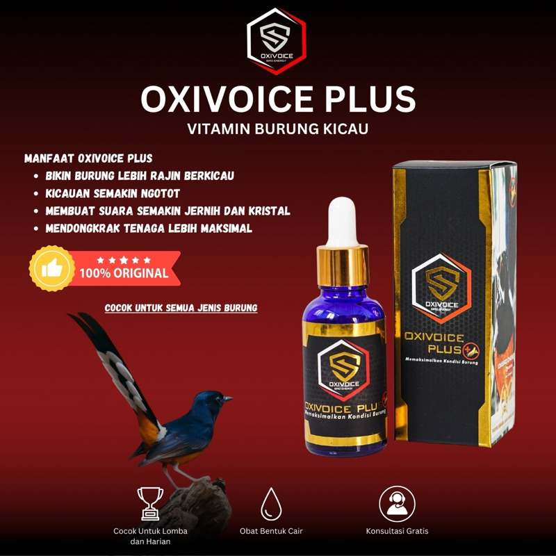 Oxivoice Plus | Vitamin Burung | Nutrisi Burung Kicau