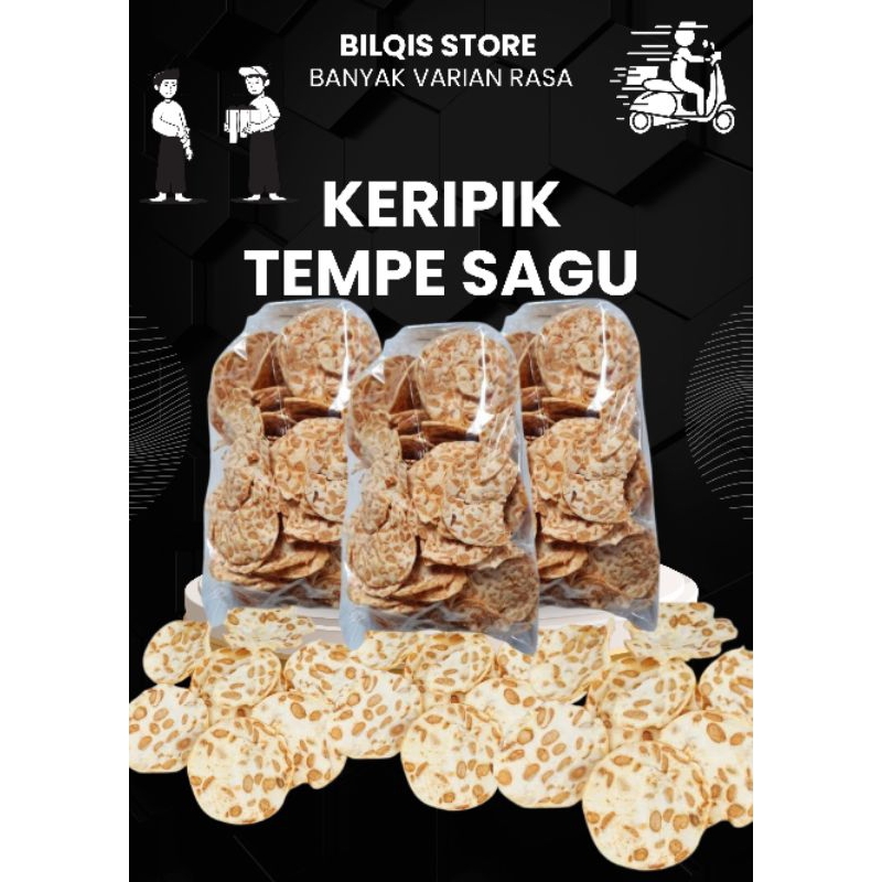 

keripik tempe goreng sagu 200gr ber aneka rasa