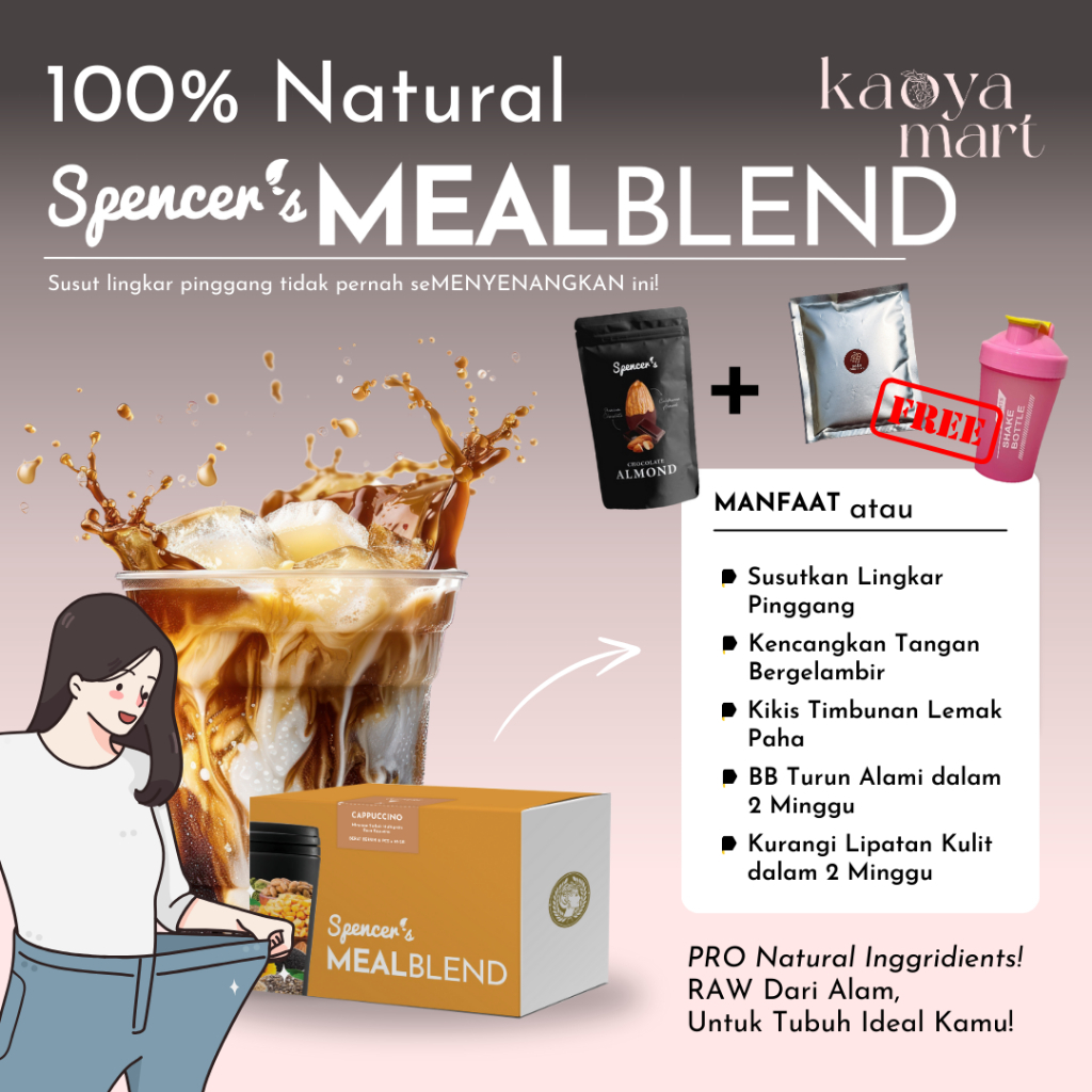 

Spencer's Mealblend ALL VARIANT Meal Replacement Multigrain Slimming Drink Pengganti Makanan