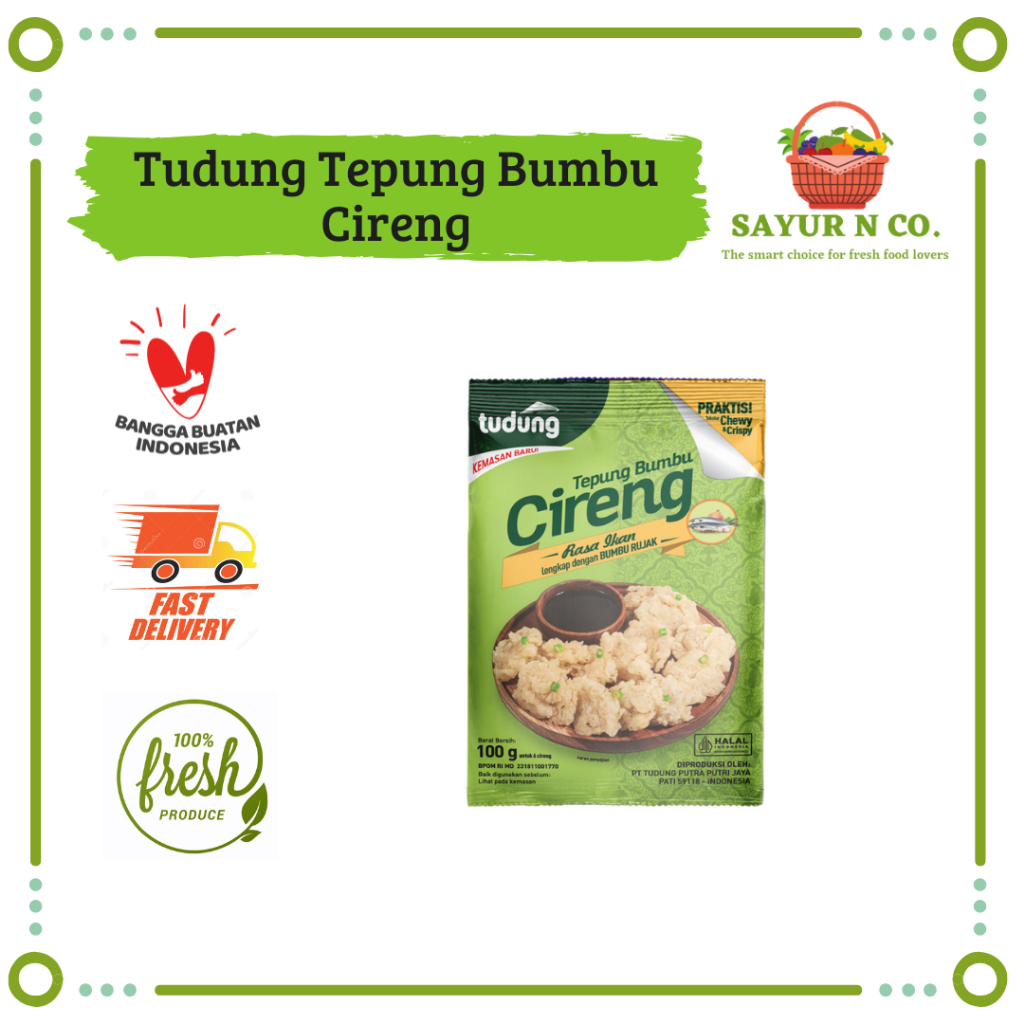 

TUDUNG Tepung Bumbu Cireng 100gr | Sayur N Co Bekasi