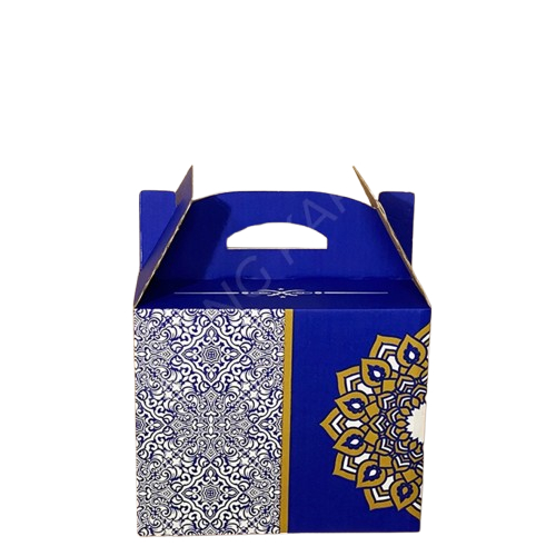 

(3pcs) Box Tenteng Hampers Idul Fitri Kemasan Minya Gula Tepung Kardus Motif Biru Bama Size 30x25x24