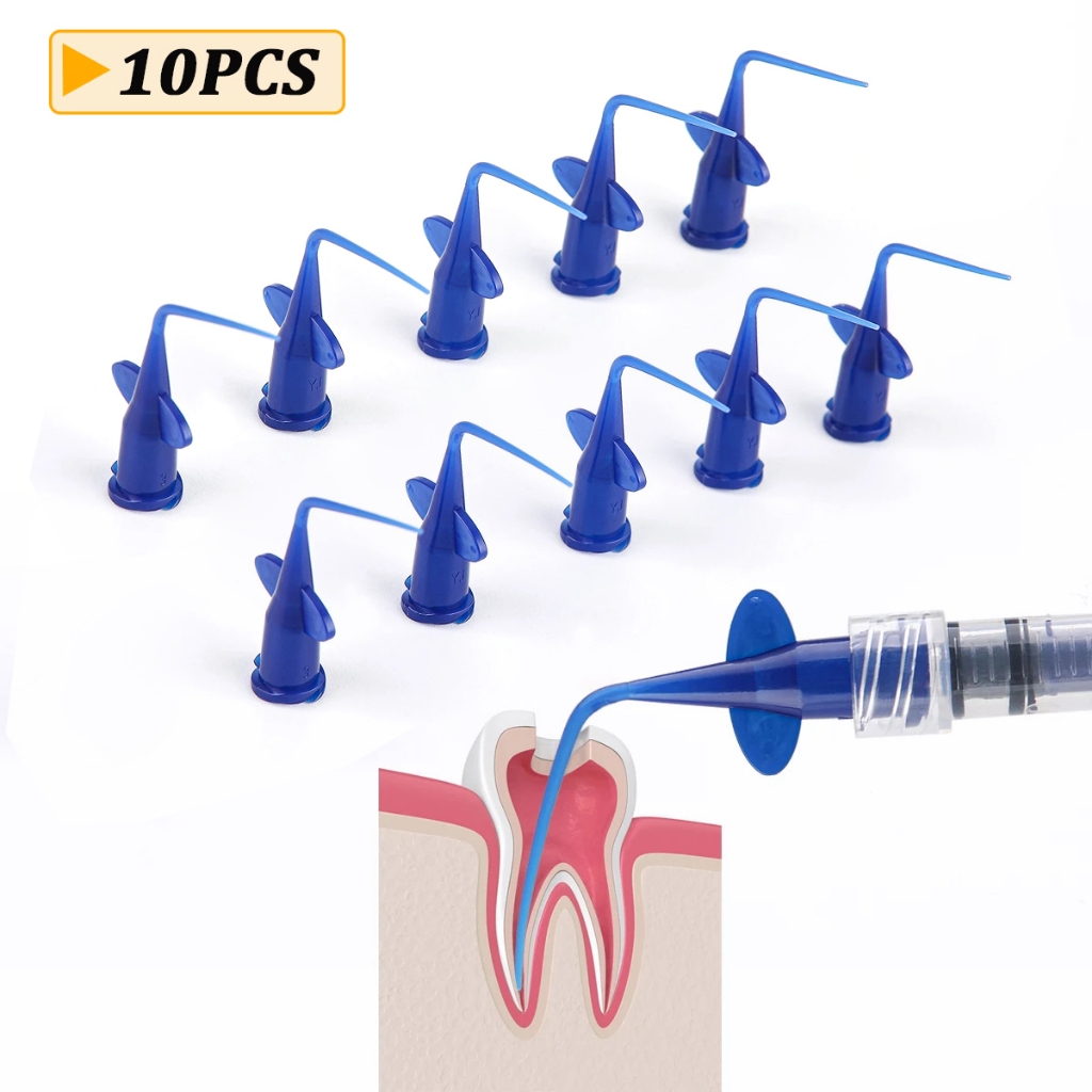 10pcs Dental Irigasi tip suction endo irigasi caoh tip endo irrigation