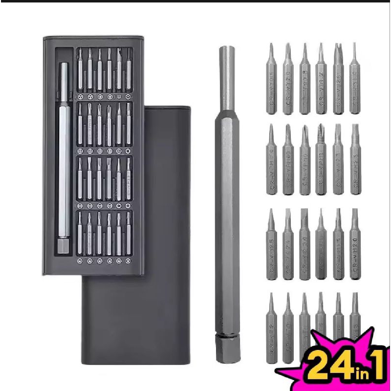 Obeng Multifungsi 24 in 1 | Obeng Servis HP | Obeng Kecil