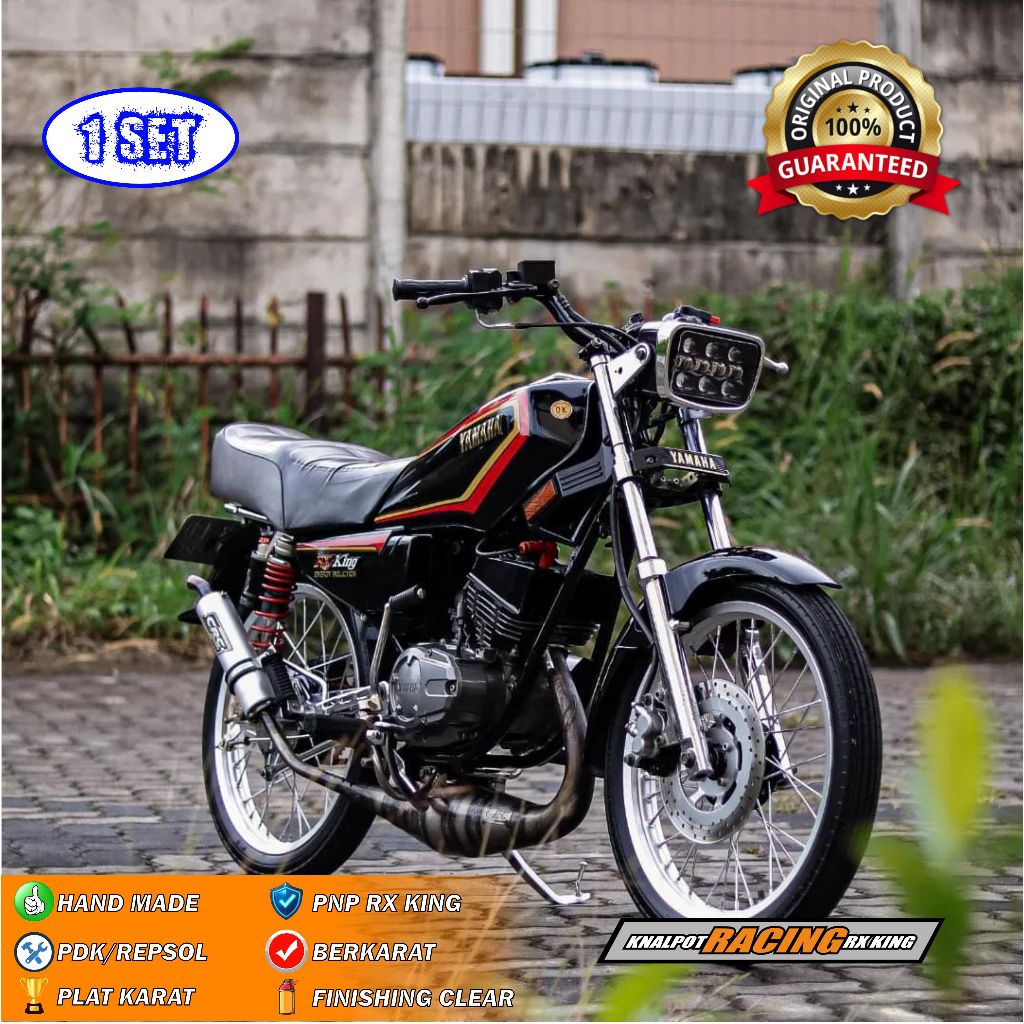 KNALPOT RACING RX KING CRC  SCORPIO PDK REPSOL SEMI GARAPAN KOREK HARIAN