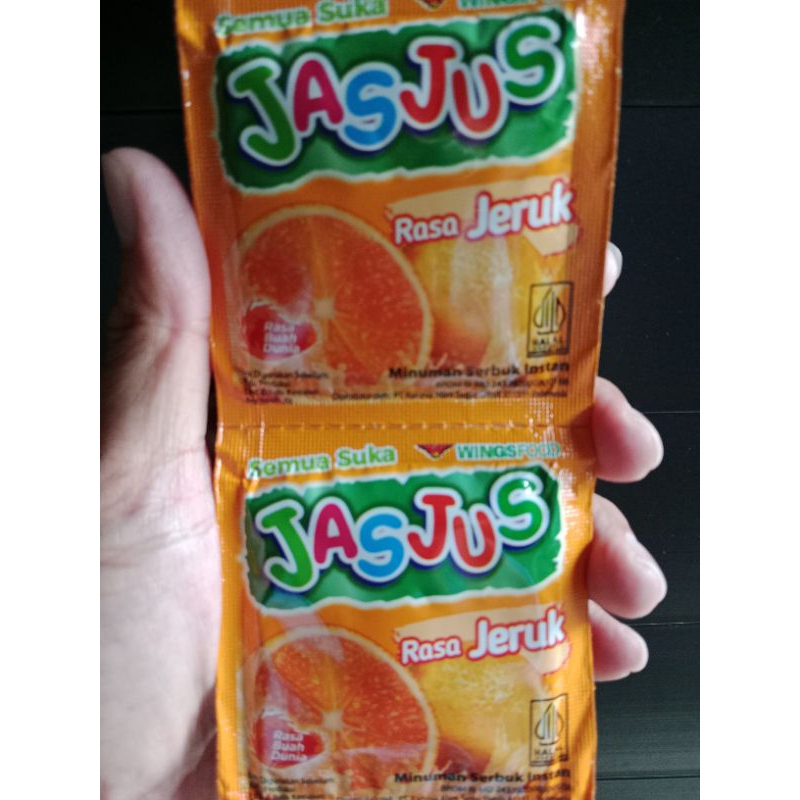 

JasJus Rasa Jeruk 1 Renceng isi 10 Sachet