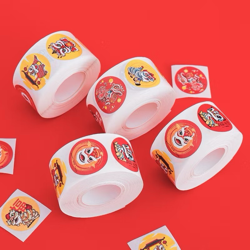 

STICKER ROLL IMLEK 500pcs / STICKER FU ROLL