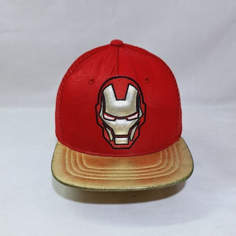 Topi Snapback Trucker Anak Marvel Iron Man Second Original
