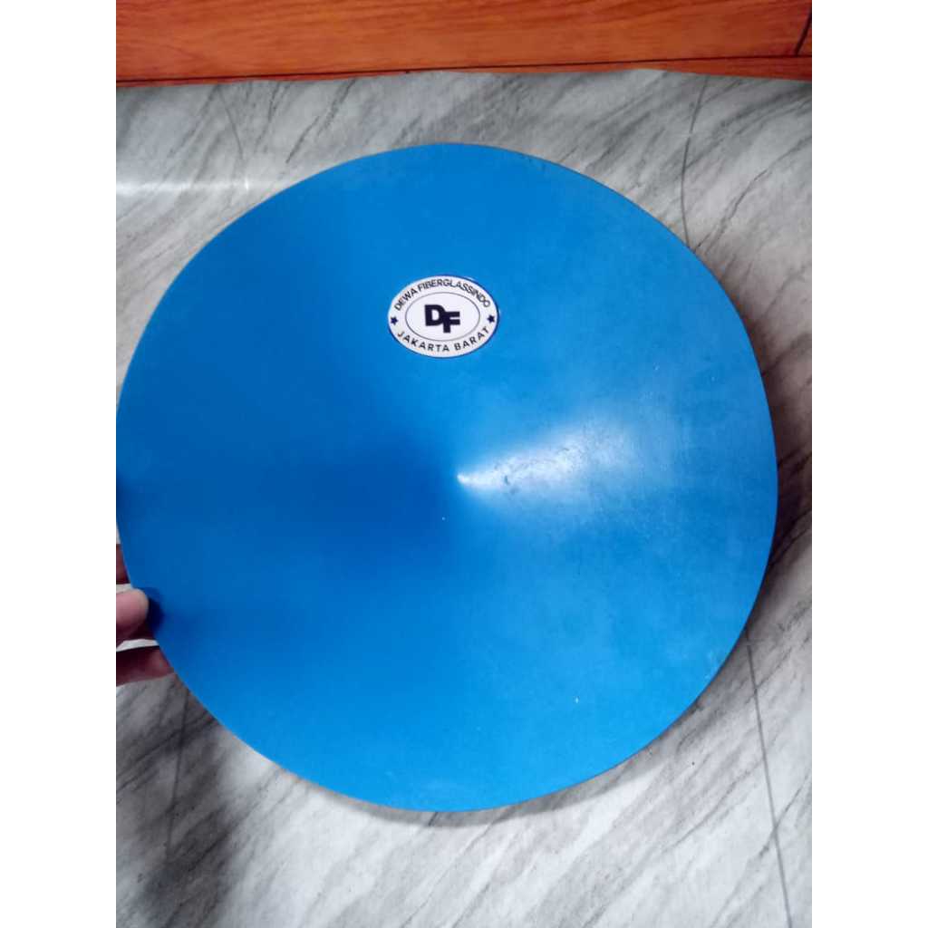 25cm ALAT DULANGAN EMAS DULANG MAS FIBER GLASS WARNA BIRU