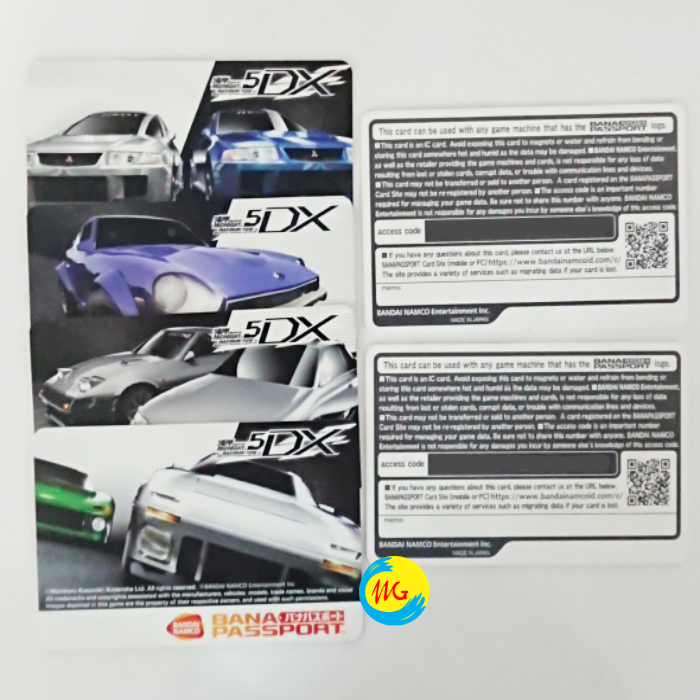 Kartu BANAPASS Namco Bandai Wangan Midnight Maximum Tune 5DX WMMT