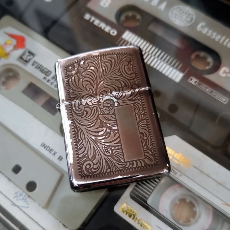 Zippo Venetian Midnight Chrome 1995. Zippo bekas koleksi