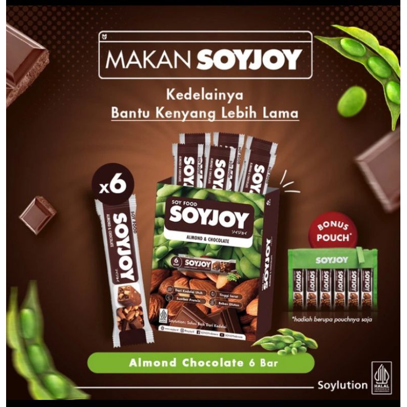 

SOYJOY Almond Chocolate isi 6 Bar