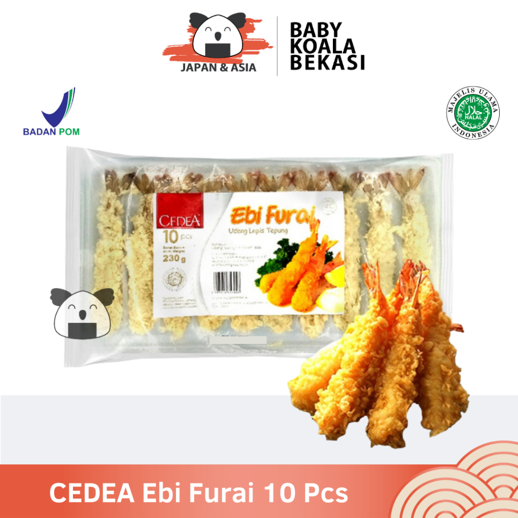 

CEDEA Ebi Furai Udang Goreng Bento 10 Pcs Halal | Japan Braded Shrimp for Sushi-BKB