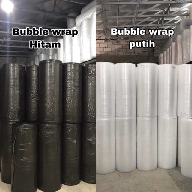 

Buble Wrap Roll Hitam Bening 2kg 125CM X 50METER Lentur Kualitas Baik