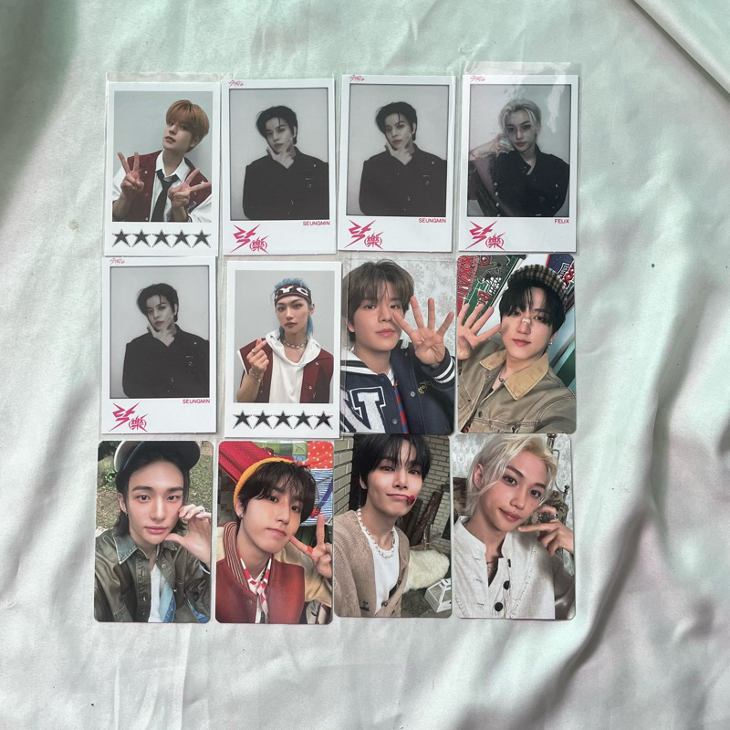 [Ready Stock] WTS Official Photocards Stray Kids Polaroid Rockstar 5Star Fankit Membership 4th gen