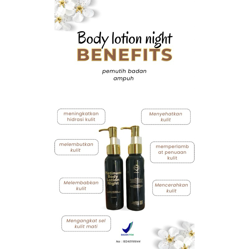 Platinum body lotion night