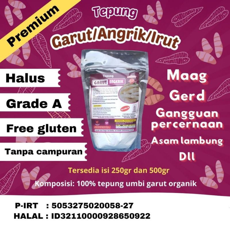 

Tepung Garut Angkrik Asli
