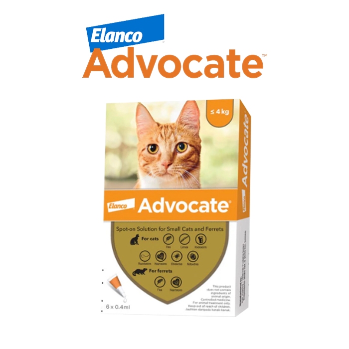 ADVOCATE Cat Obat Kutu Kucing Advocate Dibawah 4Kg