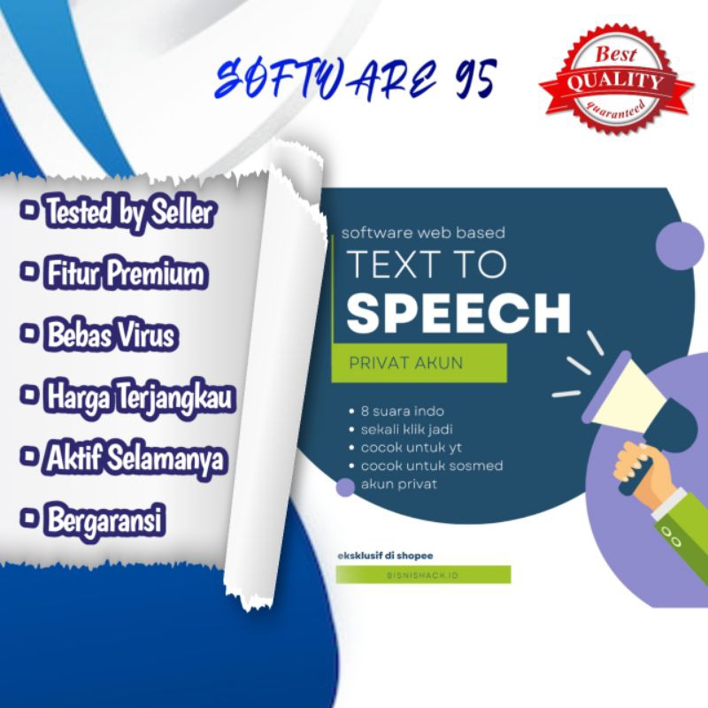 SOFTWARE TEXT TO SPEECH INDONESIA MULTI LANGUAGE BISNISHACK TOOLS YOUTUBE SOSMED TERBARU