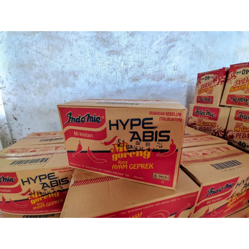 

Indomie Goreng Hype Ayam Geprek( 1 Kartonan = 40pcs)