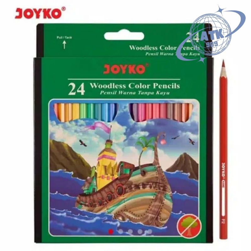 

Joyko Pensil Warna 24 Warna Panjang CP-104