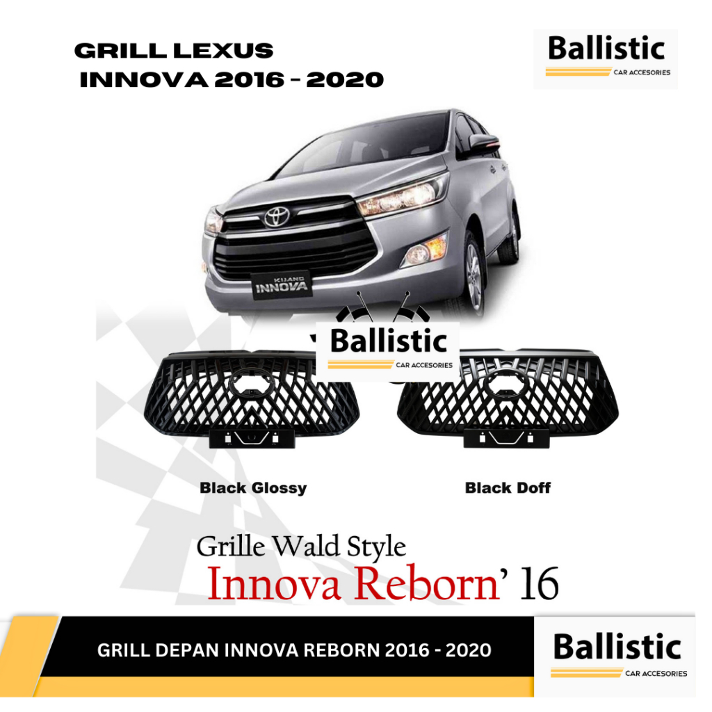 GRILL INNOVA 2016-2020 MODEL LEXUS BLACK