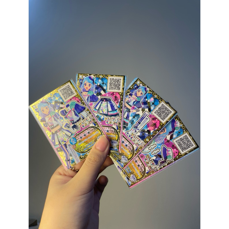 AIKATSU SERIES AIKATSU FRIENDS MATERIAL COLOUR MIO MINATO PREMIUM RARE CARD NEO COMBINATION CORD