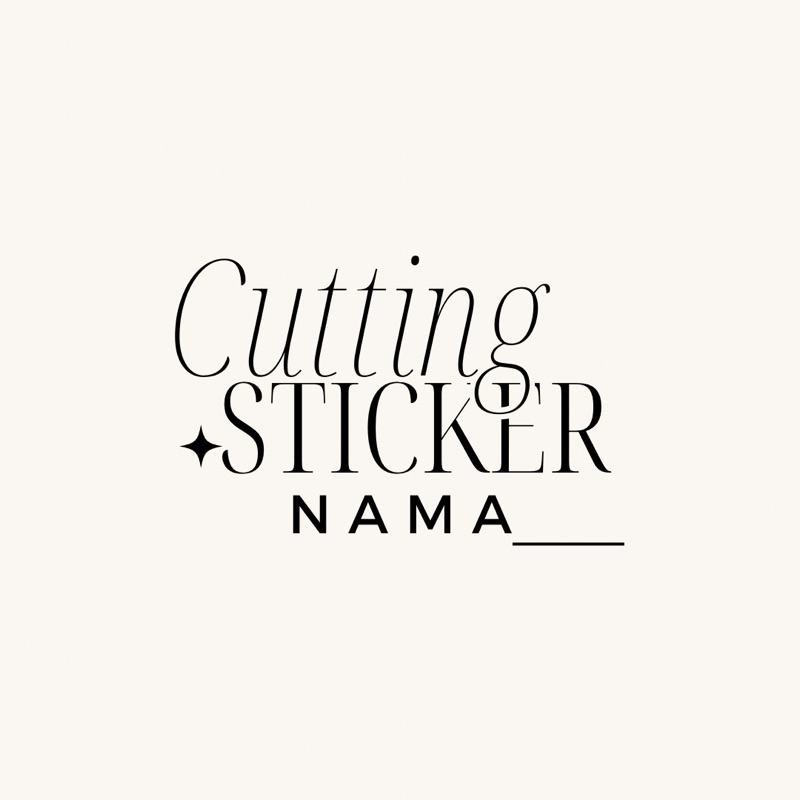 

Tambahan Cutting Sticker Nama
