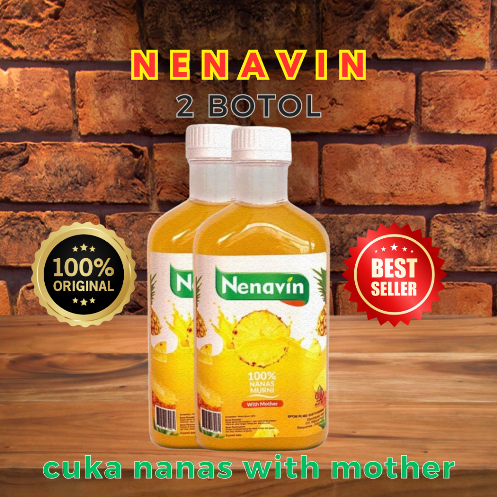 

Paket 2 Botol Nenavin Cuka Nanas Fermentasi Alami untuk Diabetes Kaya Bromelain Antioksidan
