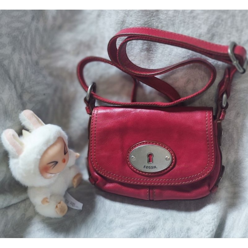 Fossil maddox mini preloved fuschia