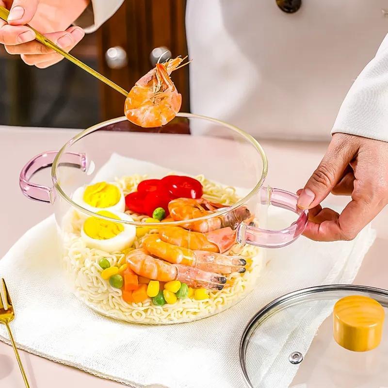 Panci Bear Kaca Panci Masak Borosilicate Glass Cooking