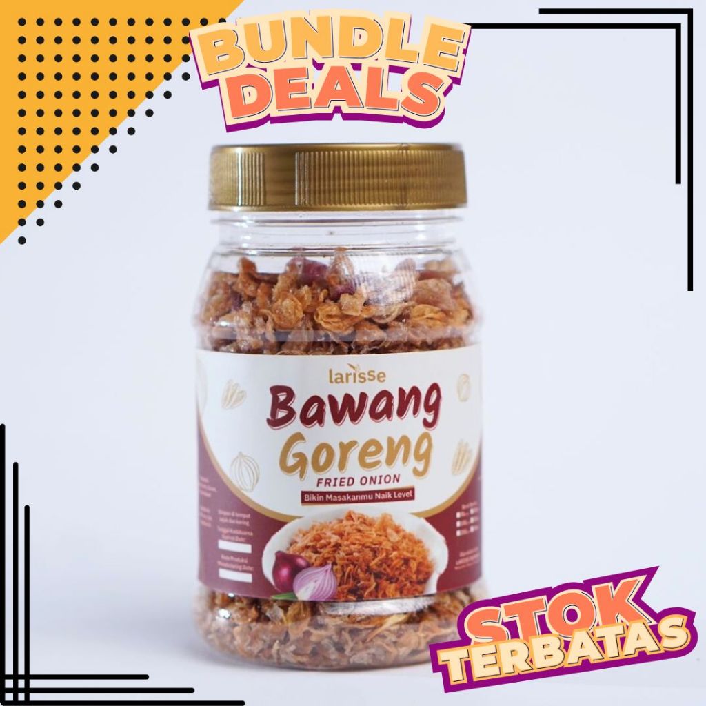 

Bawang Goreng Larisse - Bagor 100% ASLI tanpa bahan pengawet