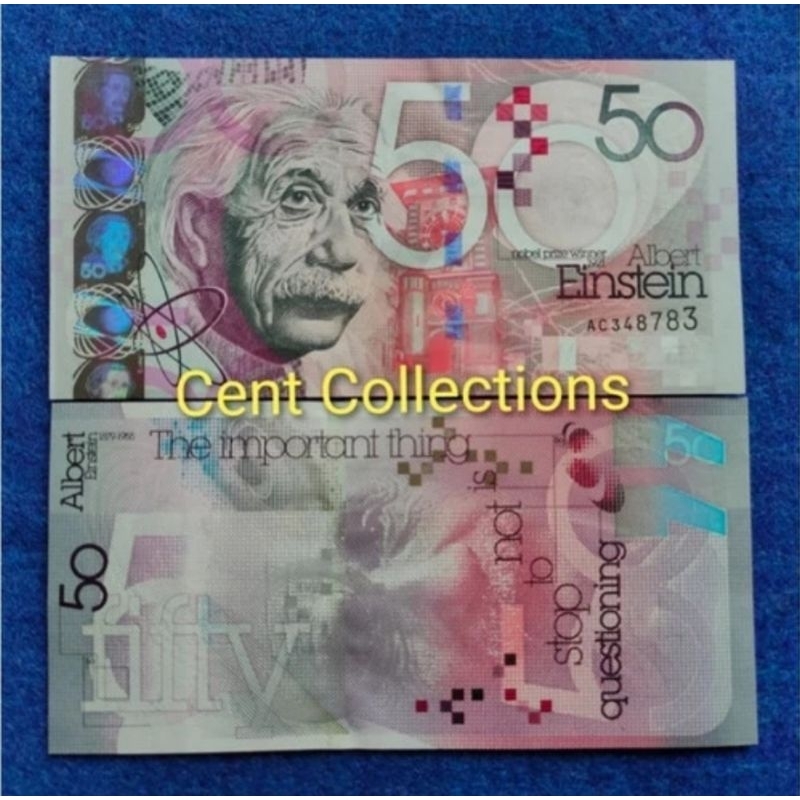 Test note 50 Albert einstein