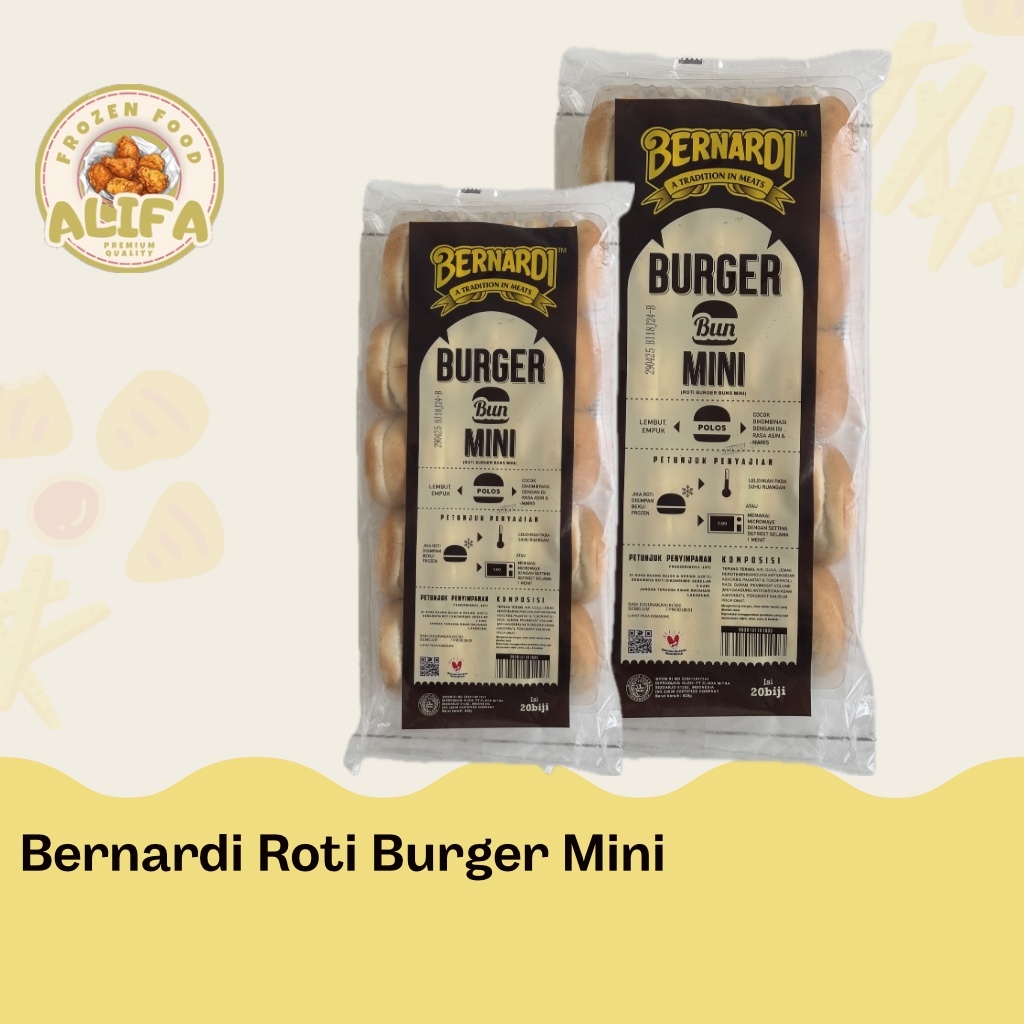 

BERNARDI ROTI BURGER MINI 20S - 500GR