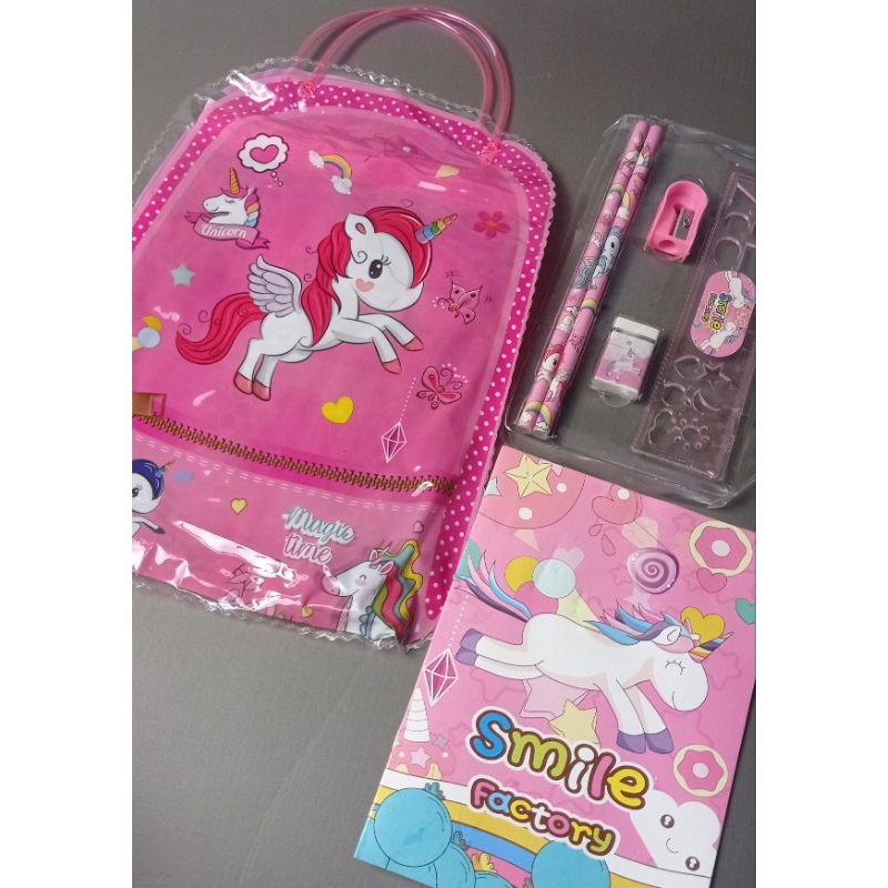 

Paket Alat Tulis Anak Unicorn dan Tasnya